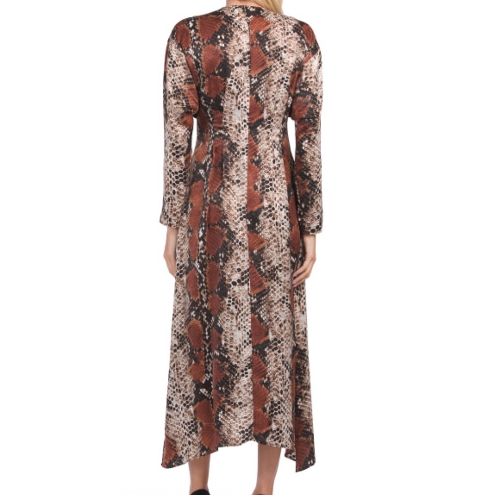 Mango Snakeskin Print Wrap Dress - Picture 2 of 5